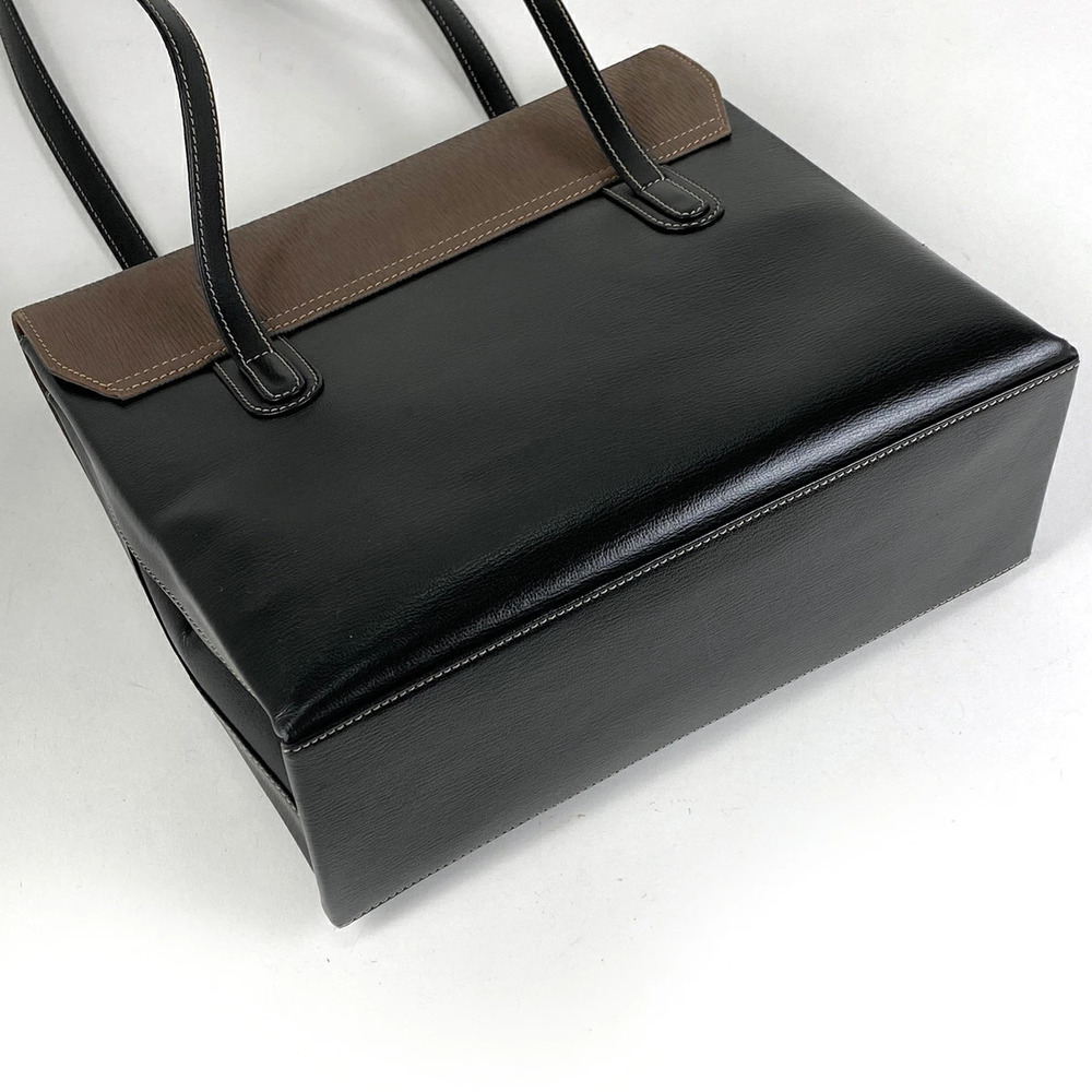 Loewe Bag Leather Brown Velzquez Black Logo Shoulder